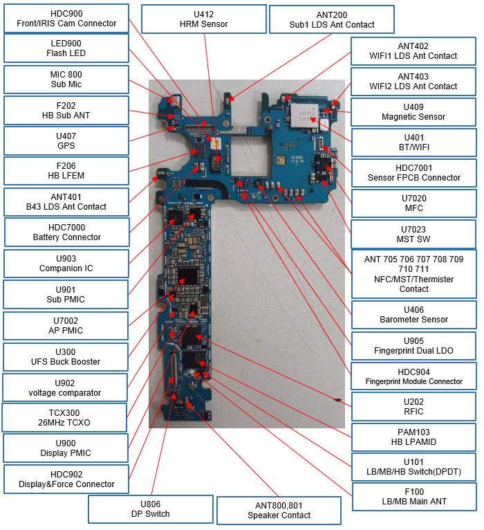 Samsung n950 схема